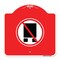 Signmission Designer Series National Network Prohibited, Red & White Aluminum Sign, 18" x 18", RW-1818-23864 A-DES-RW-1818-23864 - alternate 1